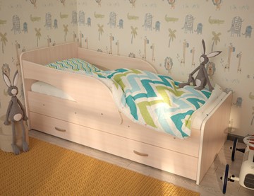 Односпальная детская кровать Максимка, цвет Млечный дуб в Костроме