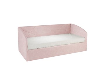Кровать в детскую 0.9 Бест (Софа), нежно-розовый (велюр) в Костроме