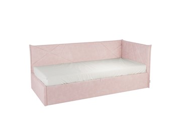 Кроватка 0.9 Бест (Тахта), нежно-розовый (велюр) в Костроме