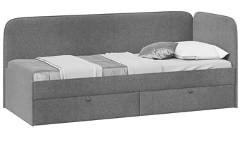 Детская кровать для мальчика Молли тип 1 (90), Микровелюр Scandi Graphite 22 в Костроме