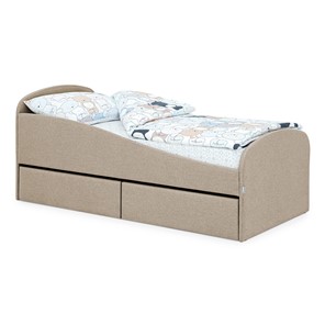 Кровать с ящиками Letmo 190х80 песочный (рогожка) в Костроме