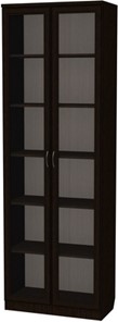 Шкаф со стеклянными дверцами 224, цвет Венге в Костроме