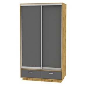 Шкаф 2-х дверный Весенний HK7, 2155х1200х600 (D3D3), ДВ-Графит в Костроме
