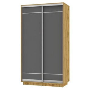 Шкаф 2-дверный Весенний HK1, 2155х1200х600 (D1D1), ДВ-Графит в Костроме