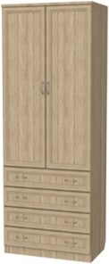 Распашной шкаф 103 со штангой, цвет Дуб Сонома в Костроме