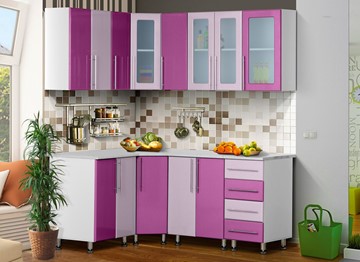 Модульная кухня Мыло 224 1800х1400, цвет Виолетта/Сирень в Костроме