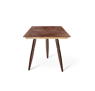 Керамический кухонный стол SHT-TU15 (3 шт.)/ТT8 60/60 (медный металлик/прозрачный лак/коричневая сепия) в Костроме