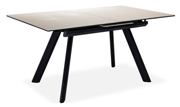 Кухонный стол раздвижной Кубика Бордо 2CQ 160х90 (Oxide Avorio/Графит) в Костроме