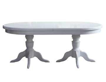 Овальный обеденный стол 3,0(3,5)х1,1 на двух тумбах, (стандартная покраска) в Костроме