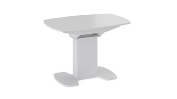 Стеклянный стол Портофино (СМ(ТД)-105.01.11(1)), цвет  Белый глянец/Стекло белое в Костроме