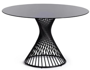 Стол со стеклянной столешницей BERTOIA (mod. GT21) металл/стекло, Black (черный) арт.20595 в Костроме