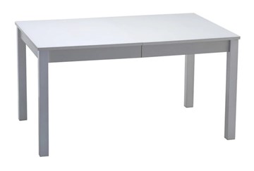 Кухонный стол раскладной Нагано-2 стекло белое opti (хром-лак) 1 в Костроме