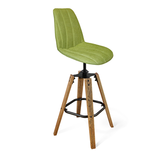 Барный стул SHT-ST29-C1/S93 (оливковый/брашированный коричневый/черный муар) в Костроме