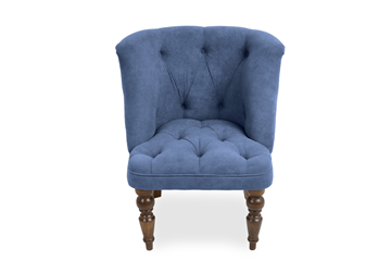 Кресло Brendoss Бриджит синий ножки коричневые в Костроме