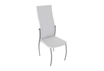 Кухонный стул Комфорт-М, цвет Эмаль Бриллиант, Белый Аллигатор к/з 218 (белый) в Костроме