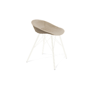 Обеденный стул SHT-ST19-SF1 / SHT-S37 (ванильный крем/белый муар) в Костроме