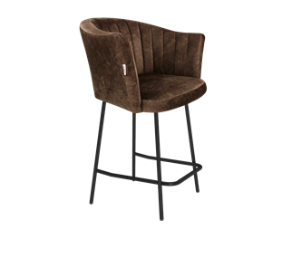 Полубарный стул SHT-ST42-1 / SHT-S29P-1 (кофейный трюфель/черный муар) в Костроме