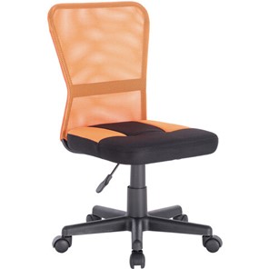 Кресло компьютерное Brabix Smart MG-313 (без подлокотников, комбинированное, черное/оранжевое) 531844 в Костроме
