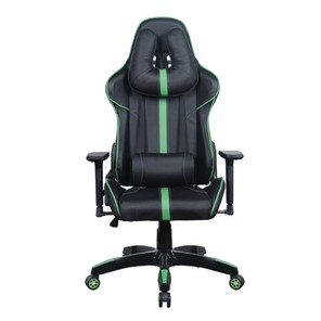 Офисное кресло Brabix GT Carbon GM-120 (две подушки, экокожа, черное/зеленое) 531929 в Костроме