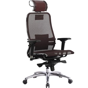 Офисное кресло Samurai S-3.04, темно-бордовый в Костроме