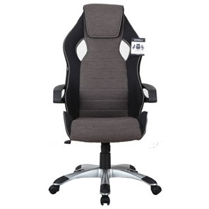 Компьютерное кресло Brabix Techno GM-002 (ткань, черное/серое, вставки белые) в Костроме
