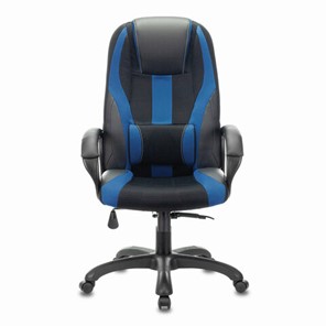 Компьютерное кресло Brabix Premium Rapid GM-102 (экокожа/ткань, черное/синее) 532106 в Костроме