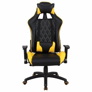 Кресло Brabix GT Master GM-110 (две подушки, экокожа, черное/желтое) 531927 в Костроме