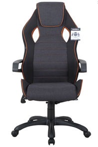 Кресло Brabix Techno Pro GM-003 (ткань, черное/серое, вставки оранжевые) в Костроме