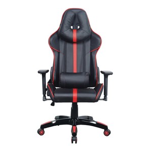 Кресло компьютерное Brabix GT Carbon GM-120 (две подушки, экокожа, черное/красное) 531931 в Костроме