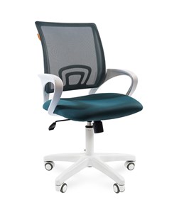 Офисное кресло CHAIRMAN 696 white, ткань, цвет зеленый в Костроме