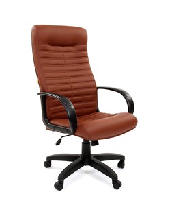 Офисное кресло CHAIRMAN 480 LT, экокожа, цвет коричневый в Костроме