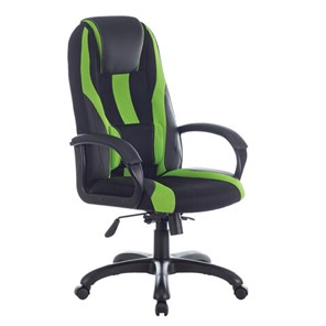 Компьютерное кресло Brabix Premium Rapid GM-102 (экокожа/ткань, черное/зеленое) 532419 в Костроме