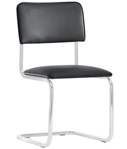 Офисный стул Sylwia chrome P100, кож/зам V4 в Костроме