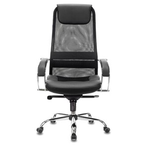 Кресло офисное Brabix Premium Stalker EX-609 PRO (хром, мультиблок, ткань-сетка/экокожа, черное) 532416 в Костроме