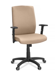 Кресло в офис Alfa A/MK/1D, ткань Bahama / бежевая в Костроме