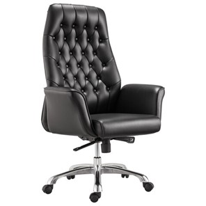 Офисное кресло BRABIX PREMIUM "Legacy EX-750", синхромеханизм, алюминий, экокожа, черное, 532492 в Костроме