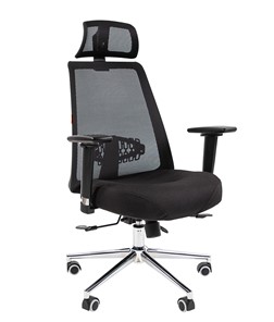 Компьютерное кресло CHAIRMAN 535 LUX сетчатый акрил черный / полиэстер черный в Костроме