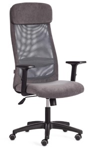 Компьютерное кресло PROFIT PLT флок/ткань, серый, 29/W-12, арт.20537 в Костроме