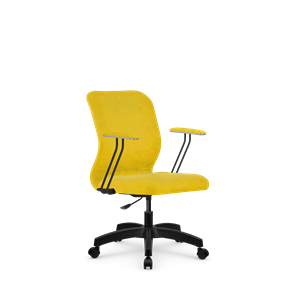 Кресло компьютерное SU-Mr-4/подл.079/осн.005 желтый в Костроме