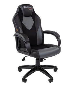 Кресло компьютерное CHAIRMAN GAME 17, цвет черный / серый в Костроме