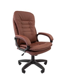 Компьютерное кресло CHAIRMAN 795 LT, экокожа, цвет коричневый в Костроме