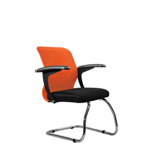 Офисный стул SU-M-4/подл.160/осн.007, Оранжевый/Черный в Костроме