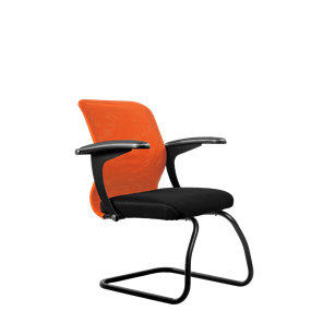 Офисный стул SU-M-4/подл.160/осн.008, Оранжевый/Черный в Костроме