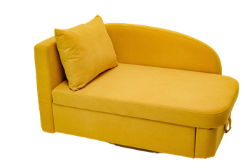 Мягкий диван левый Тедди желтый в Костроме