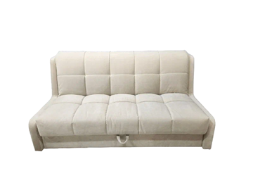 Прямой диван Аккордеон-Кровать 1,55 с каретной утяжкой, клетка (НПБ) в Костроме