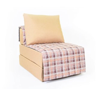 Бескаркасное кресло-кровать Харви, песочный-квадро беж в Костроме