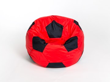 Кресло-мешок Мяч большой, красно-черный в Костроме