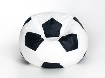 Кресло-мешок Мяч малый, бело-черный в Костроме
