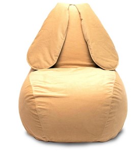 Кресло-мешок Зайка (длинные уши), желтый в Костроме