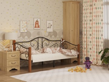 Детская кровать Гарда 7, 90х200, черная в Костроме